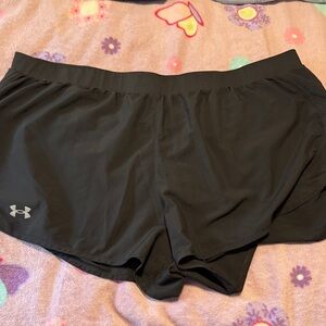 Under Armour Black Women’s Athletic Shorts with Reflective Logo